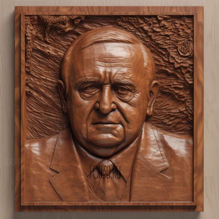 Mikhail Sergeyevich Gorbachev 4 stl model for CNC