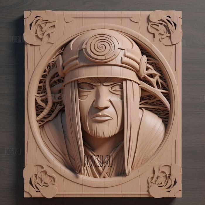 Deidara FROM NARUTO 2 stl model for CNC