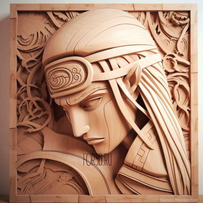 Deidara FROM NARUTO 4 stl model for CNC