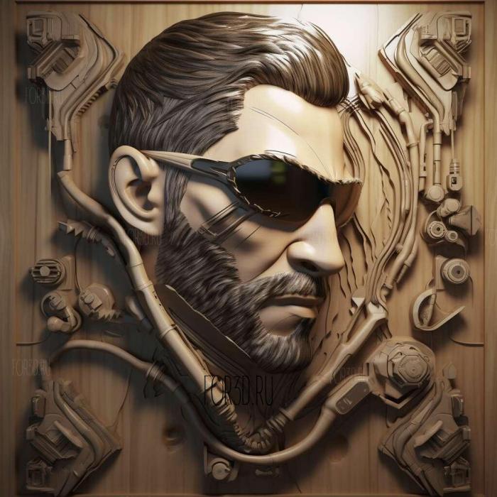 Адам Дженсен Deus Ex Human evolution 2 3d stl модель для ЧПУ