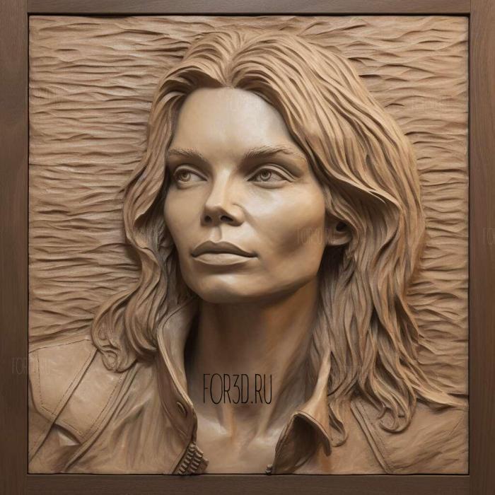 Michelle Pfeiffer 1 3d stl модель для ЧПУ