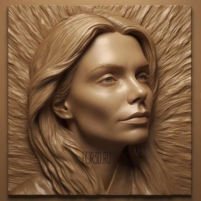 Michelle Pfeiffer 3 3d stl модель для ЧПУ