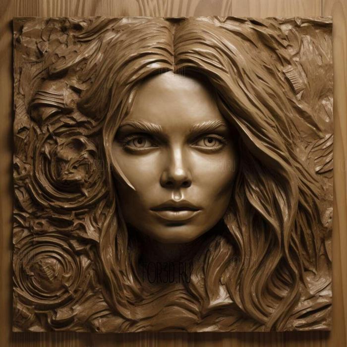 Michelle Pfeiffer 4 3d stl модель для ЧПУ