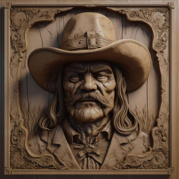 Лемми Килмистер motorhead 1 3d stl модель для ЧПУ