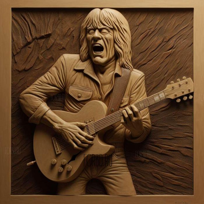 клифф Уильямс ACDC 4 3d stl модель для ЧПУ