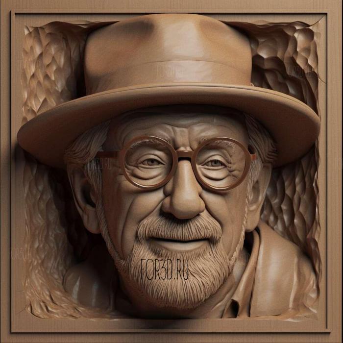 Steven Spielberg 3 3d stl модель для ЧПУ