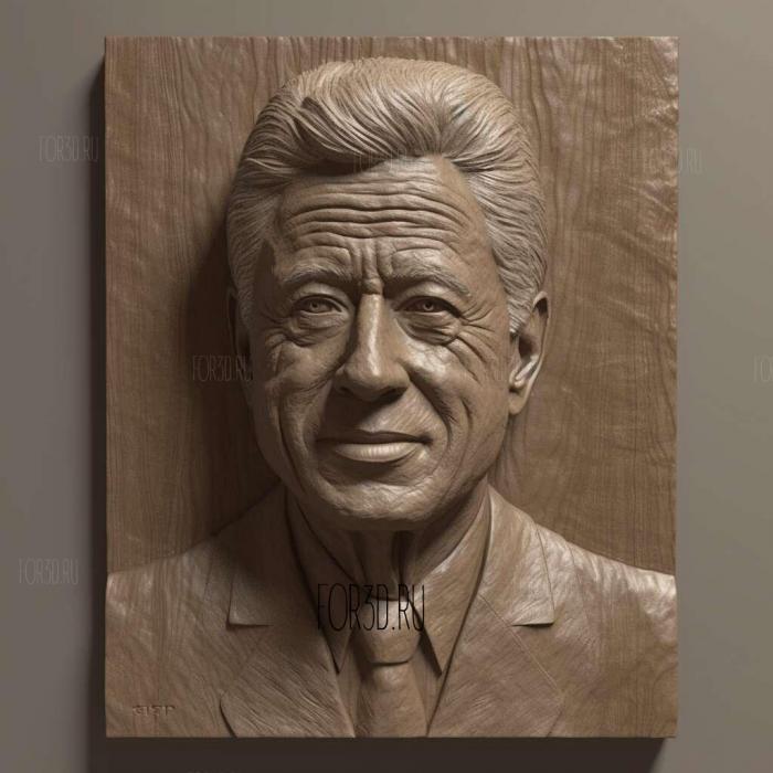 William Jefferson Clinton 1 stl model for CNC