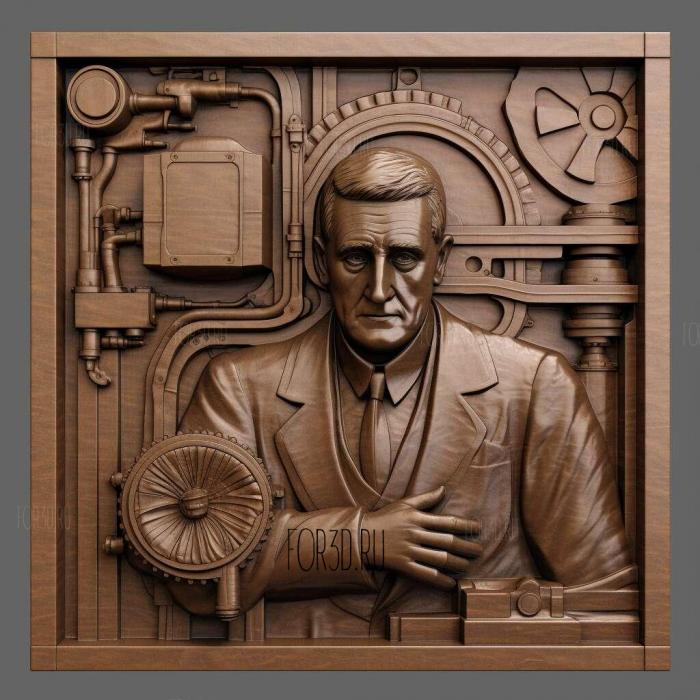 Willis Carrier maker of air conditioning systems 3 stl model for CNC