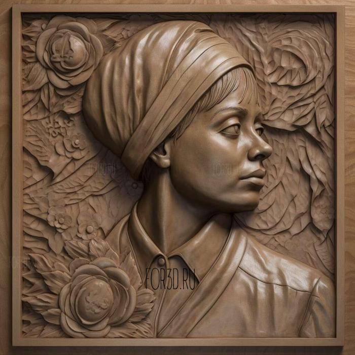 Emmeline Pankhursuffragist 3 3d stl модель для ЧПУ