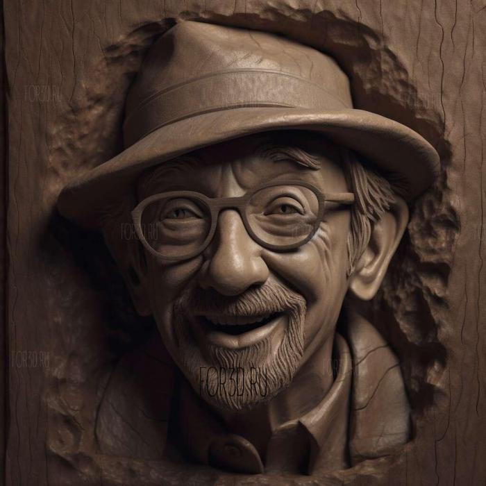 Steven Spielberg 2 stl model for CNC