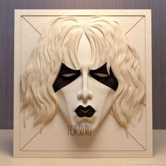 PAUL STANLEY KISS 1 stl model for CNC