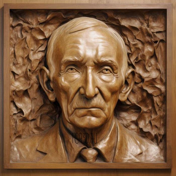 John Davison Rockefeller 3 stl model for CNC