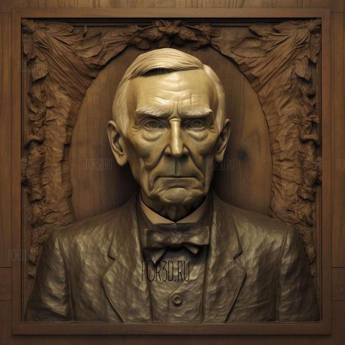 John Davison Rockefeller 4 stl model for CNC