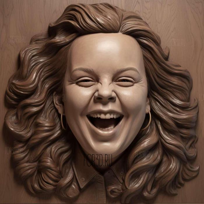 Melissa McCarthy 1 stl model for CNC