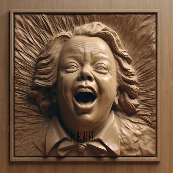 Melissa McCarthy 4 stl model for CNC