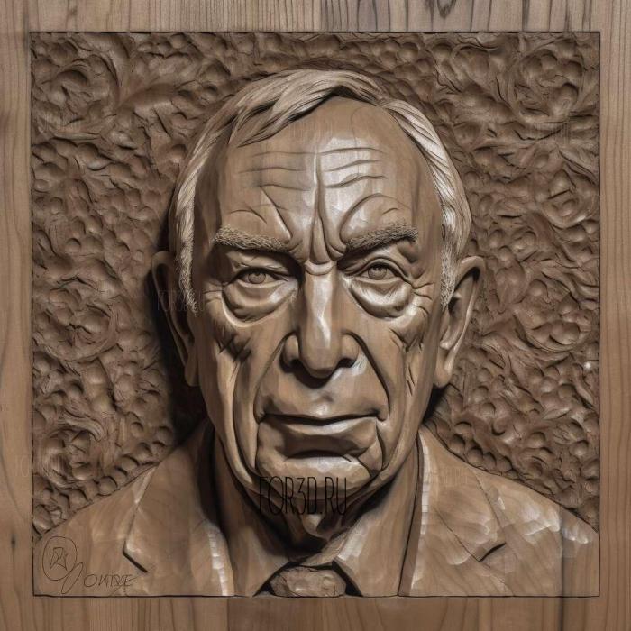 Michael Bloomberg 3 stl model for CNC