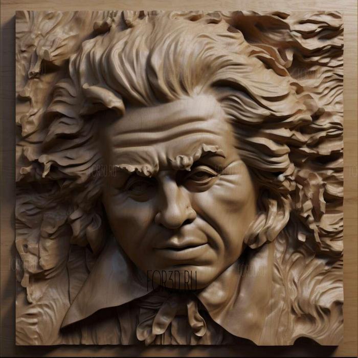 Ludwig Van Beethoven 3 stl model for CNC