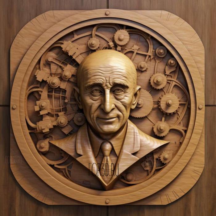 Enrico Fermi atomic physicist 2 3d stl модель для ЧПУ