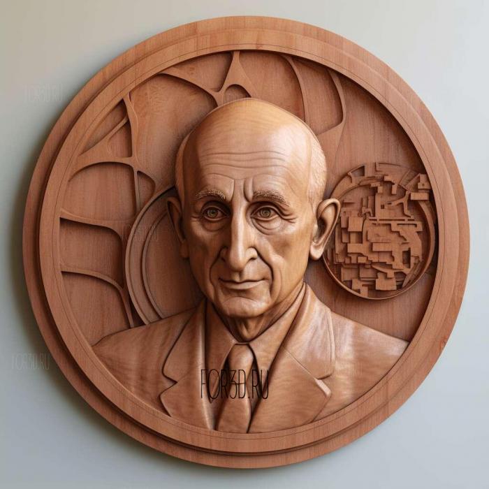 Enrico Fermi atomic physicist 3 stl model for CNC