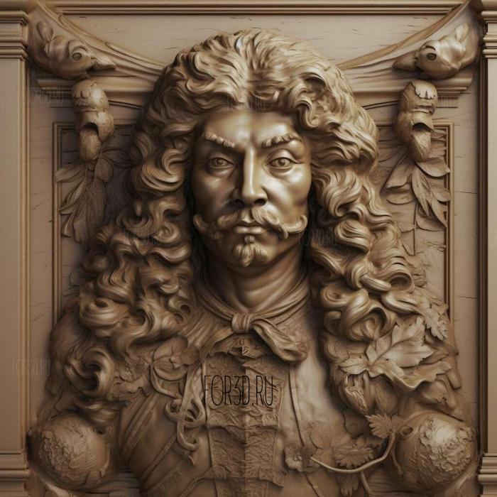 Jean Baptiste Lully 1 stl model for CNC