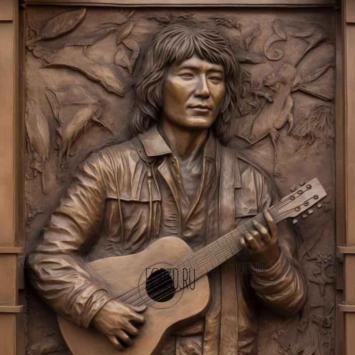 viktor tsoi monument in almaty 2 stl model for CNC