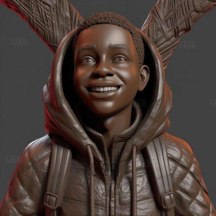 miles morales 3d model 3 stl model for CNC