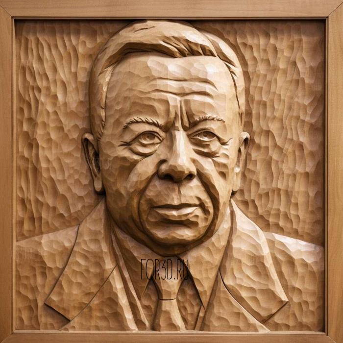 Walter Reuther labor leader 1 stl model for CNC