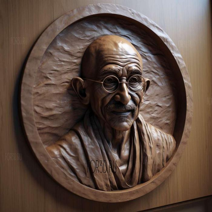 Gandhi by Wagh ors 4 1 stl model for CNC