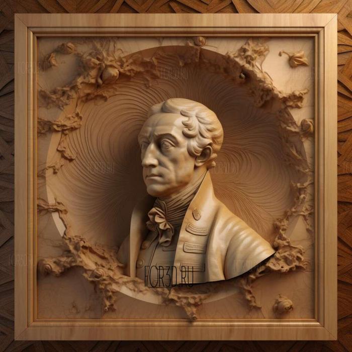 Antoine Lavoisier 4 3d stl модель для ЧПУ