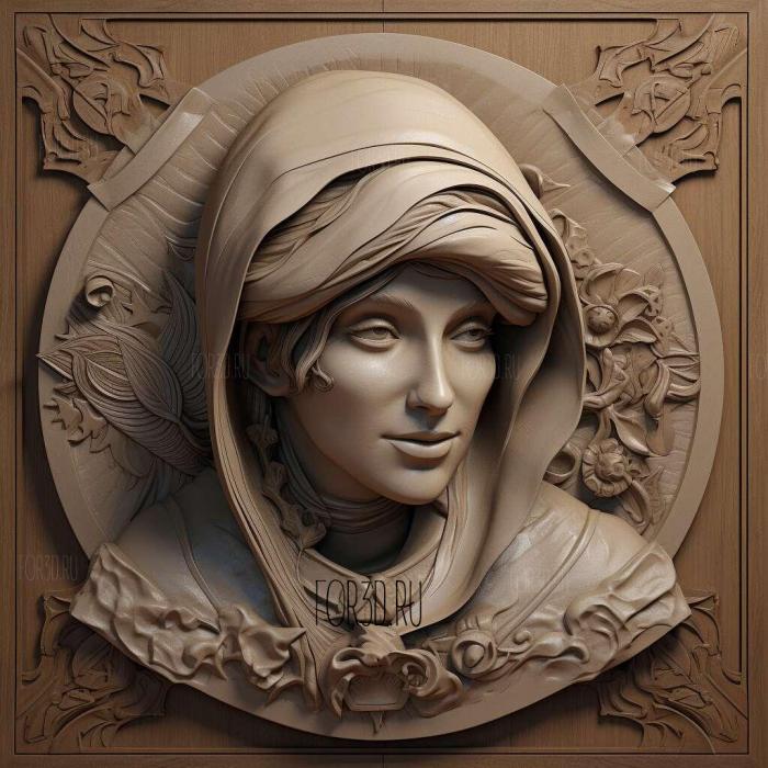 lady dimitrescu 3d 2 stl model for CNC