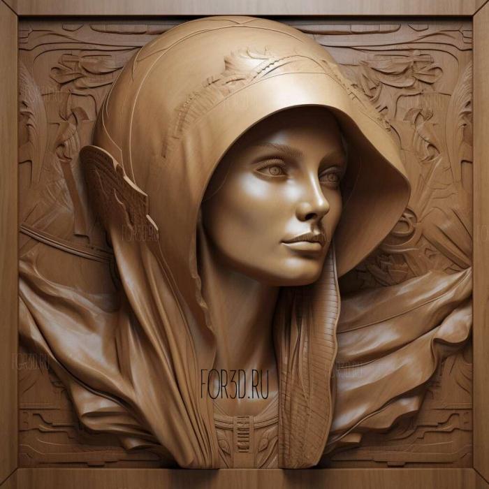 lady dimitrescu 3d 3 stl model for CNC
