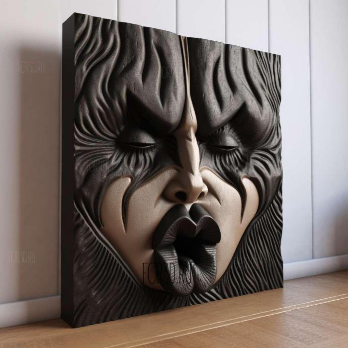 GENE SIMMONS KISS 1 stl model for CNC