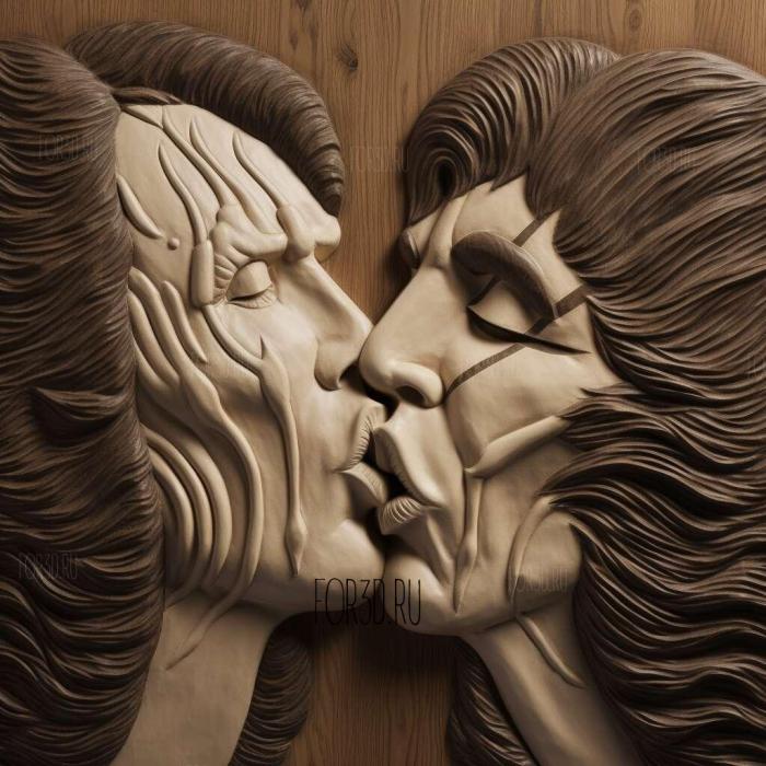 GENE SIMMONS KISS 2 stl model for CNC