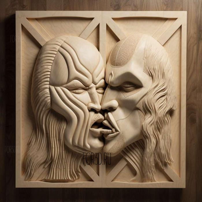 GENE SIMMONS KISS 3 stl model for CNC