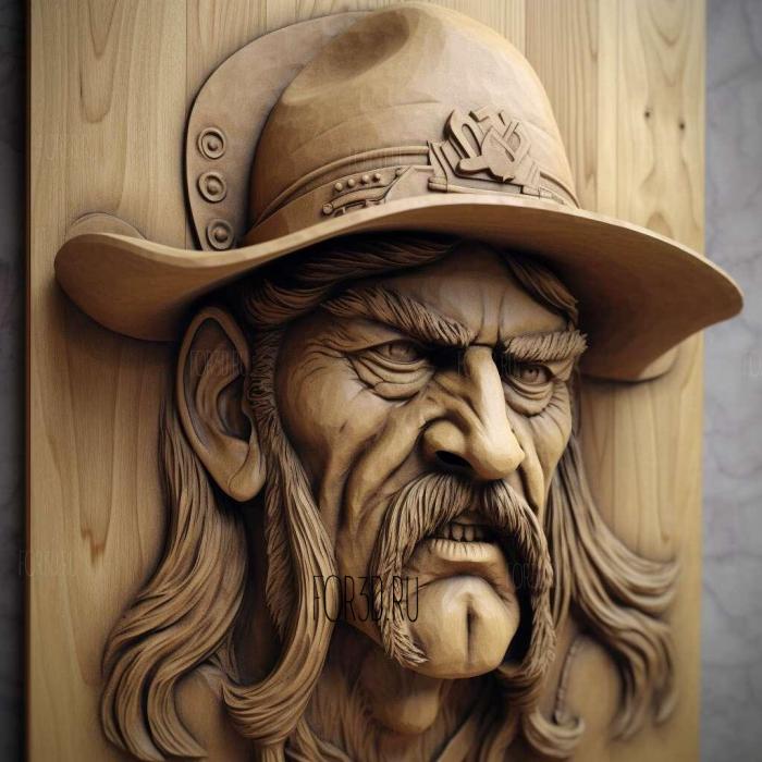 Lemmy Kilmister motorhead 1 stl model for CNC