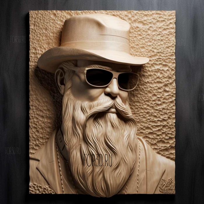 BILLY GIBBONS ZZ TOP 1 stl model for CNC