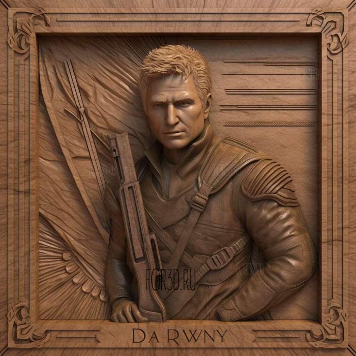 st Clint Barton better known as Hawkey 1 stl model for CNC