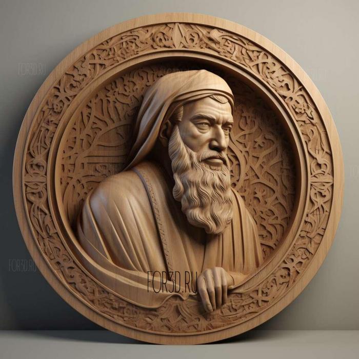 Umar ibn al Khattab 2 stl model for CNC