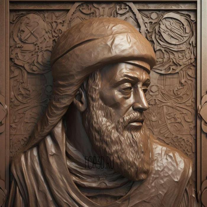 Umar ibn al Khattab 4 stl model for CNC