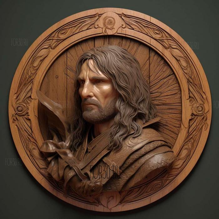 Aragorn Lord of the Rings 1 stl model for CNC