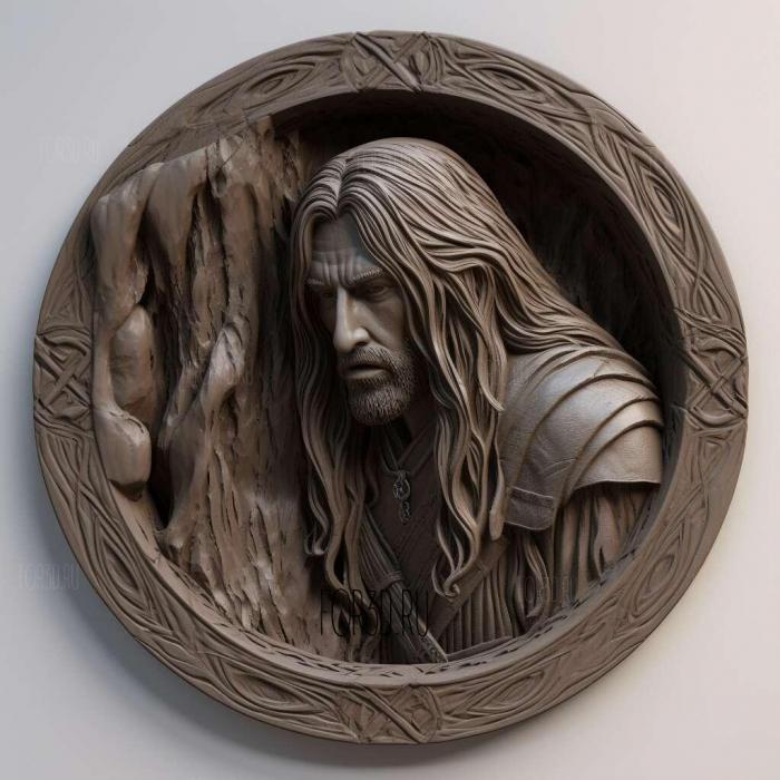 Aragorn Lord of the Rings 4 stl model for CNC