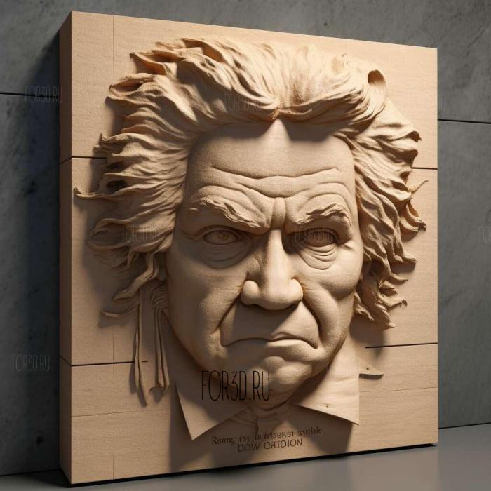 Ludwig Van Beethoven 4 stl model for CNC