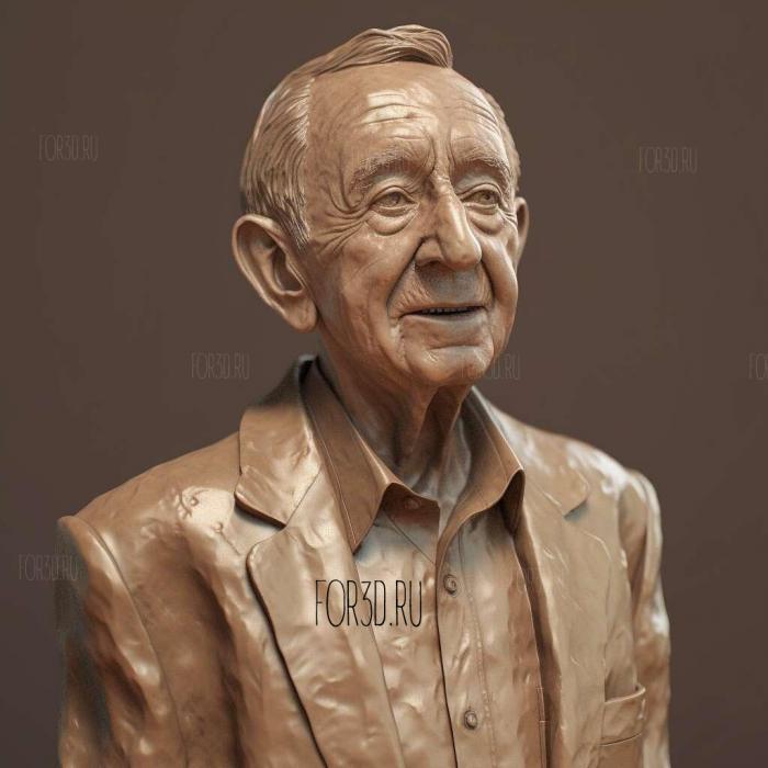 JOE CRAFTON SENIOR LIFE SIZE STATUE 2 stl model for CNC