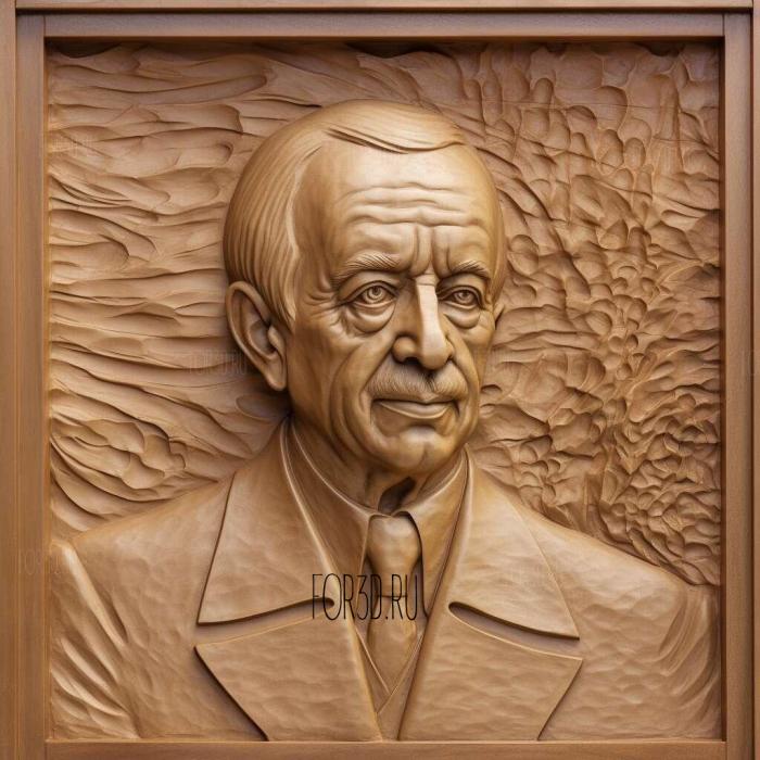 Dmitry Anatolyevich Medvedev 3 stl model for CNC