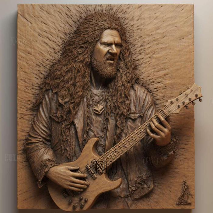 DIMEBAG DARRELL PANTERA 2 stl model for CNC