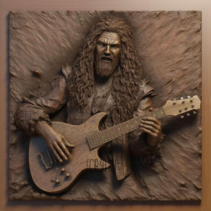 DIMEBAG DARRELL PANTERA 4 3d stl модель для ЧПУ