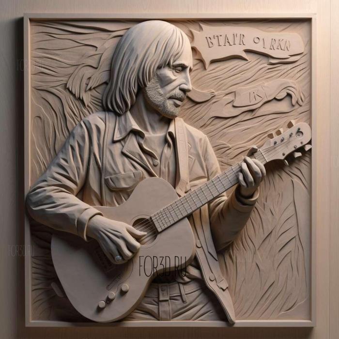 Tom Petty and the Heartbreakers 3 stl model for CNC