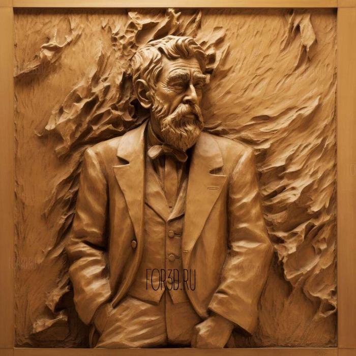 Henri de Toulouse Lautrec 3 stl model for CNC