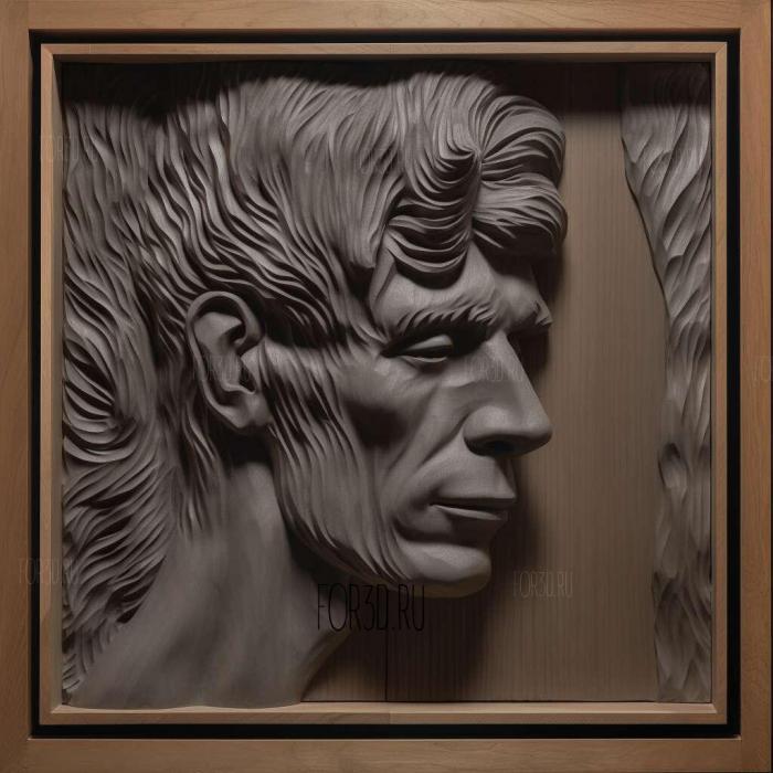 robert mapplethorpe 3 stl model for CNC