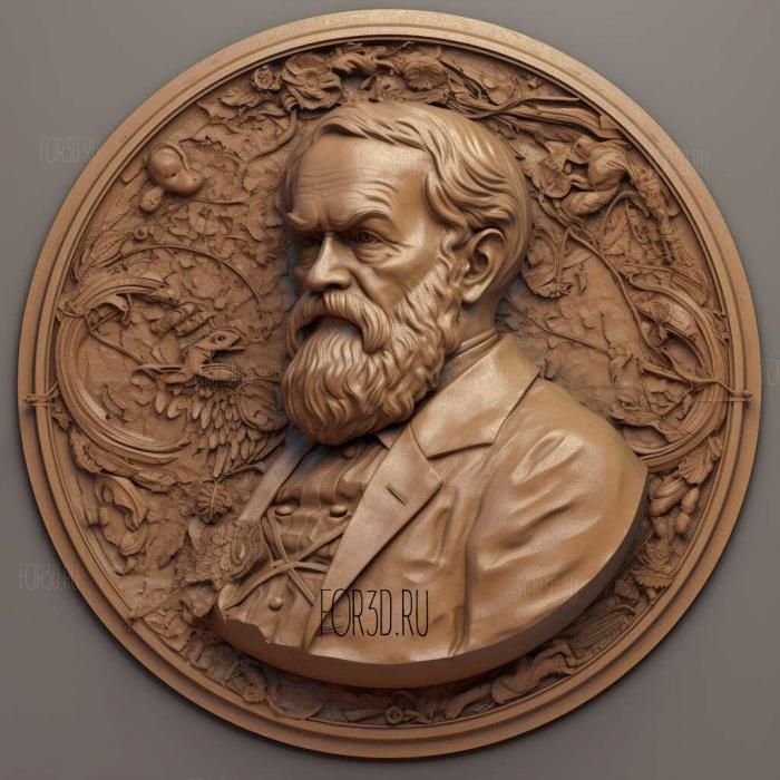 Ivan Petrovich Pavlov 4 stl model for CNC